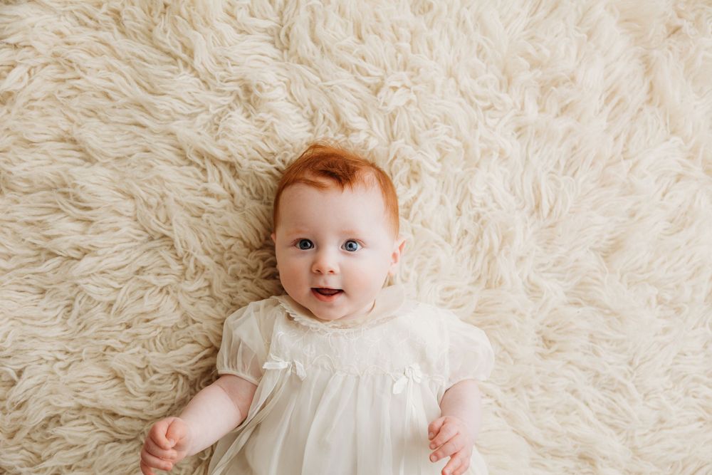milestone 6 six 3 three 9 nine months simple photography studio session