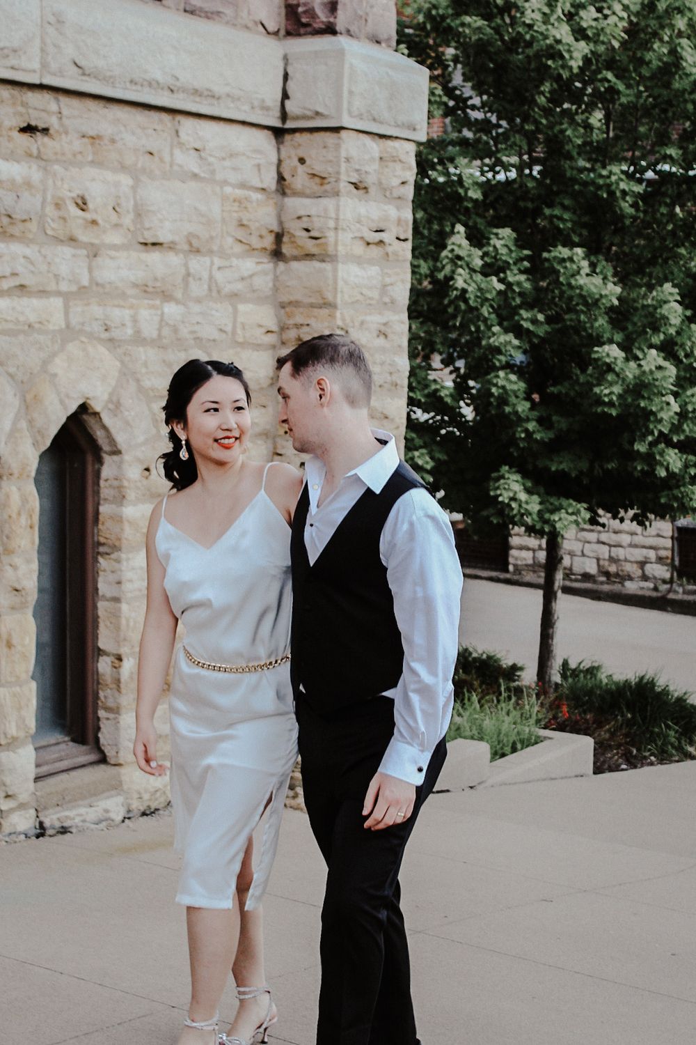 wedding couple candid