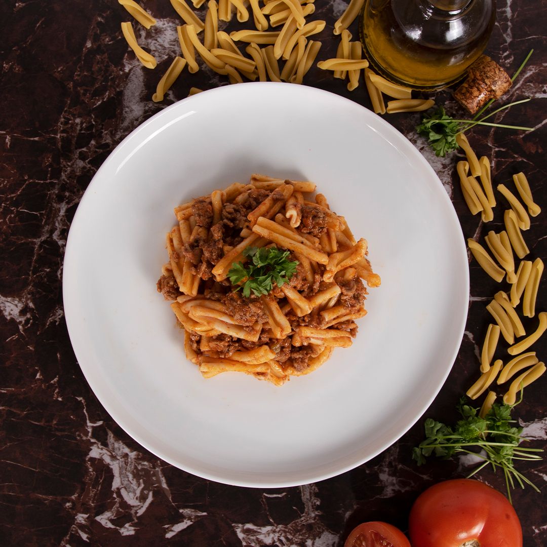 Food photography of Italian pasta and ragu dish in sydney