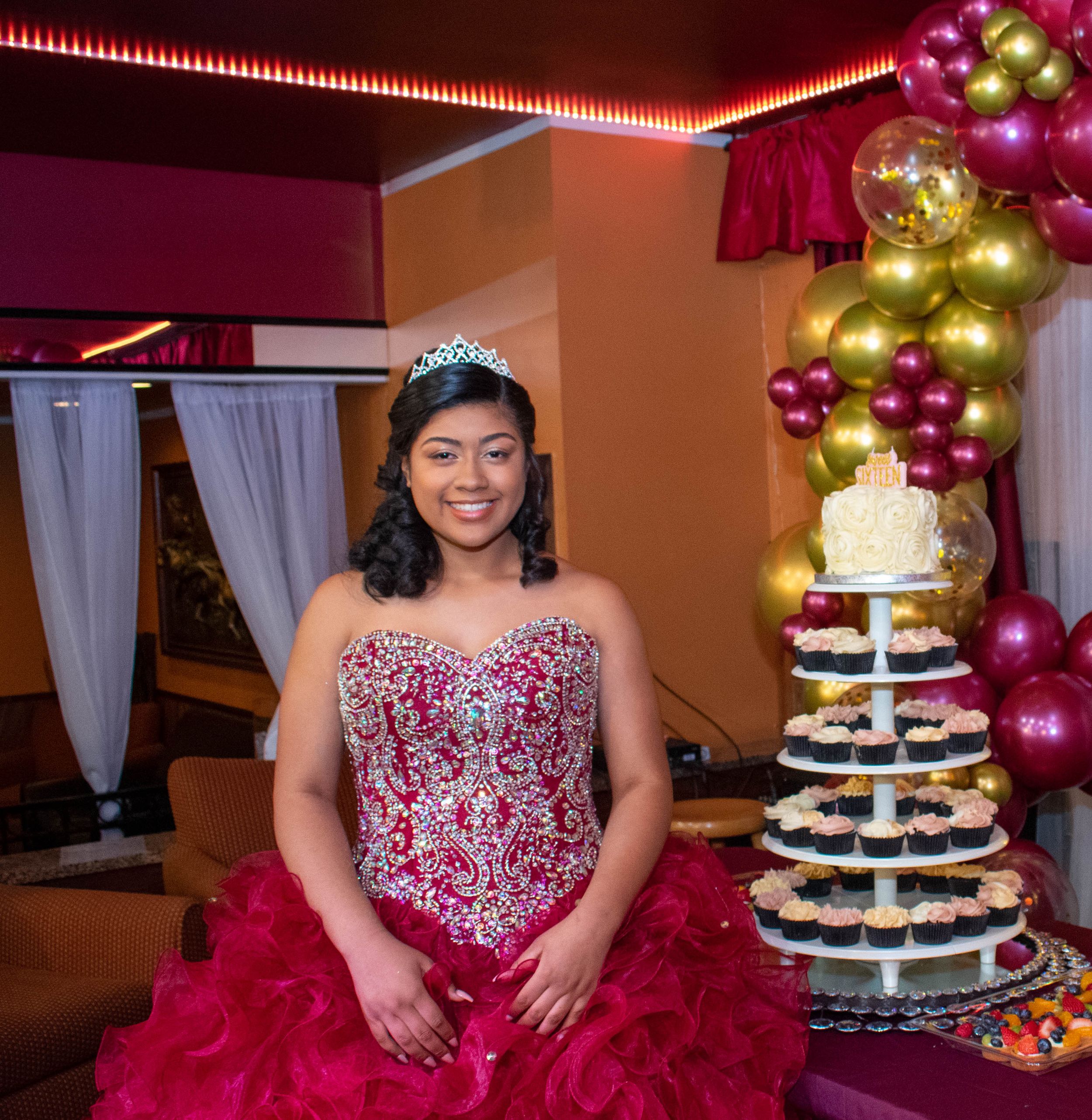 Quinceañera Dress and Crown