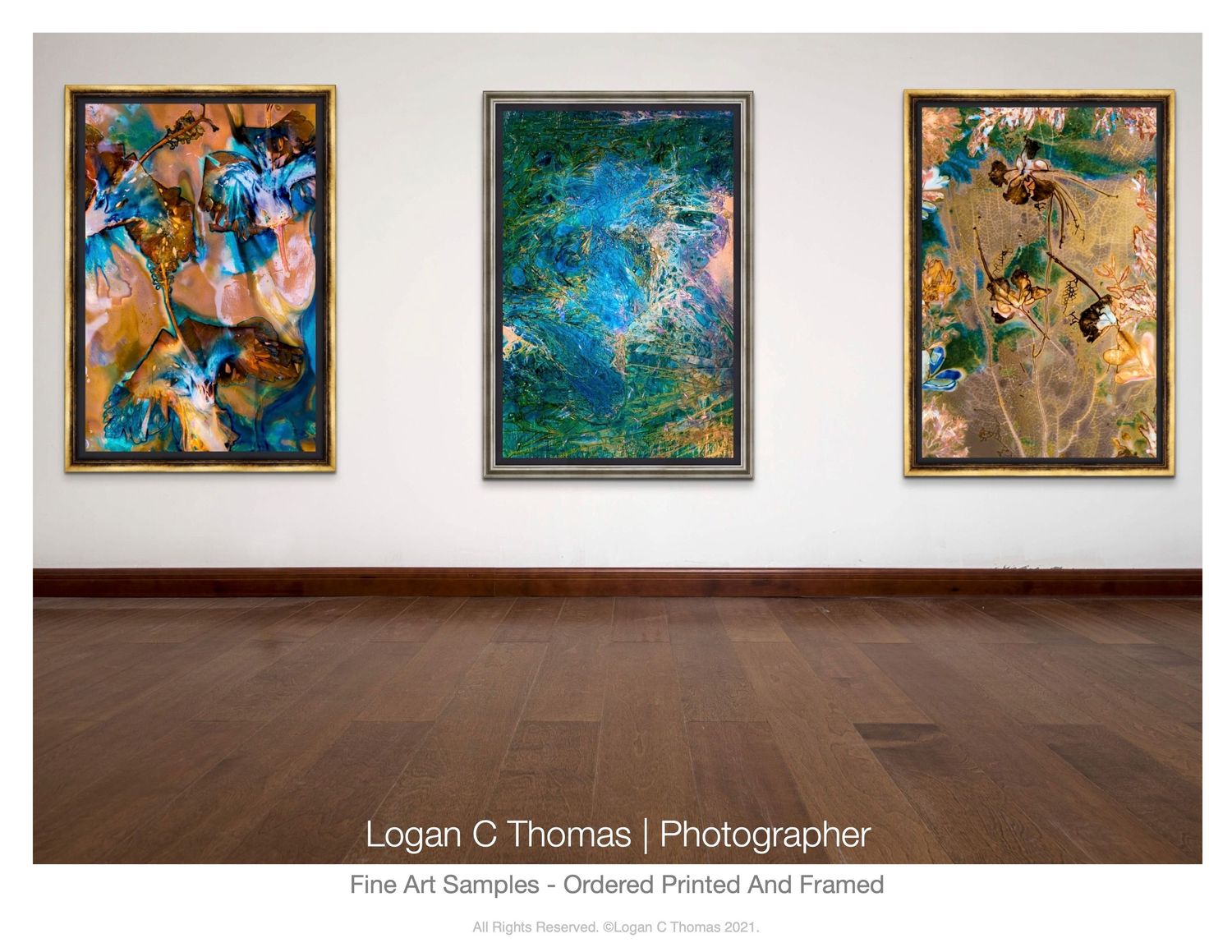 The large cyanolumens purchased as part of the fine art commission for QP Bistro at the Cliff Barbados by Logan C Thomas
