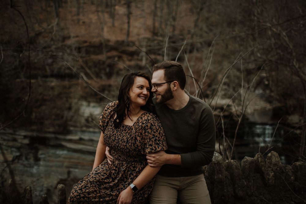 couple engagement shoot session moody near me central KY Kentucky Lexington wedding Louisville Clifty Falls Indiana