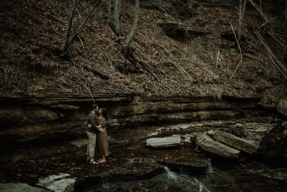 couple engagement shoot session moody near me central KY Kentucky Lexington wedding Louisville Clifty Falls Indiana