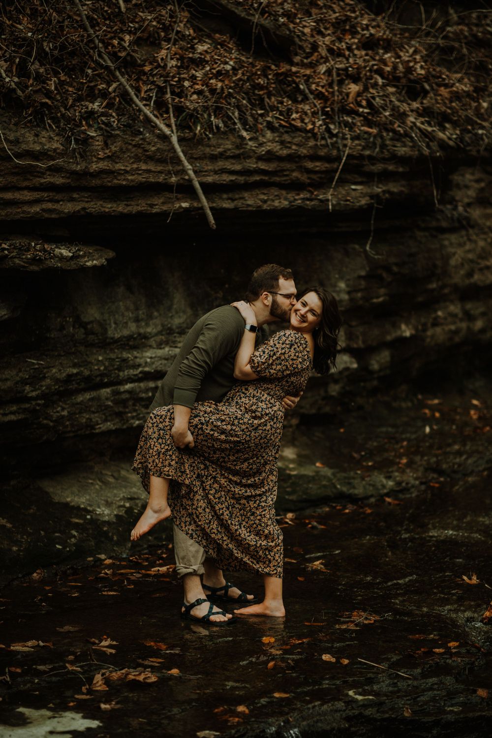 couple engagement shoot session moody near me central KY Kentucky Lexington wedding Louisville Clifty Falls Indiana