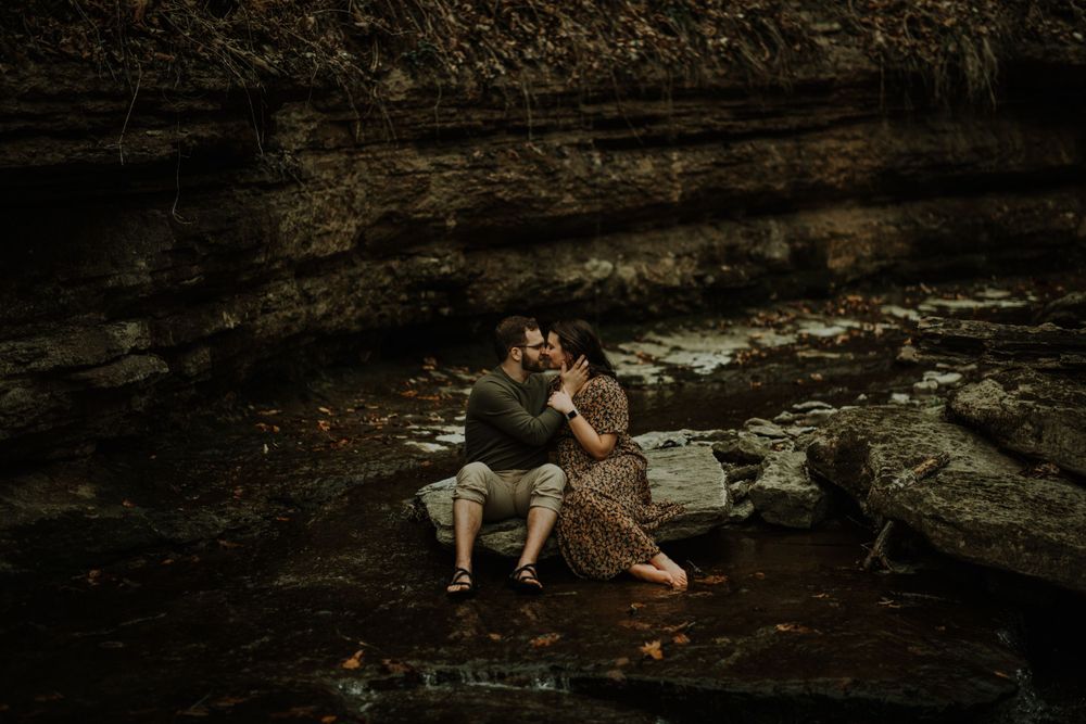couple engagement shoot session moody near me central KY Kentucky Lexington wedding Louisville Clifty Falls Indiana