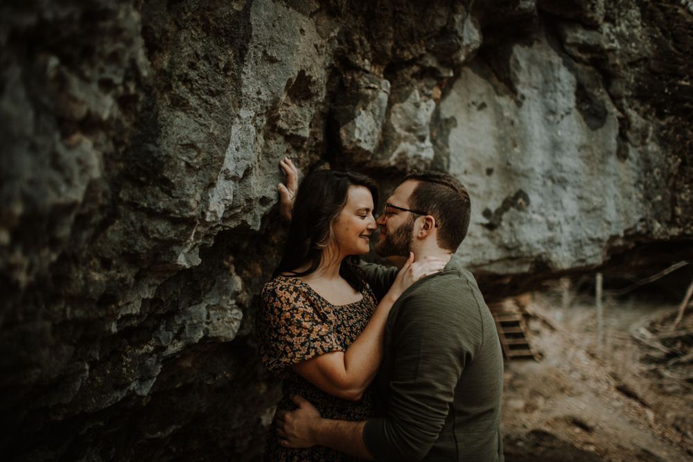 couple engagement shoot session moody near me central KY Kentucky Lexington wedding Louisville Clifty Falls Indiana