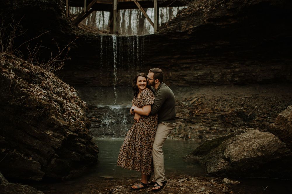 couple engagement shoot session moody near me central KY Kentucky Lexington wedding Louisville Clifty Falls Indiana