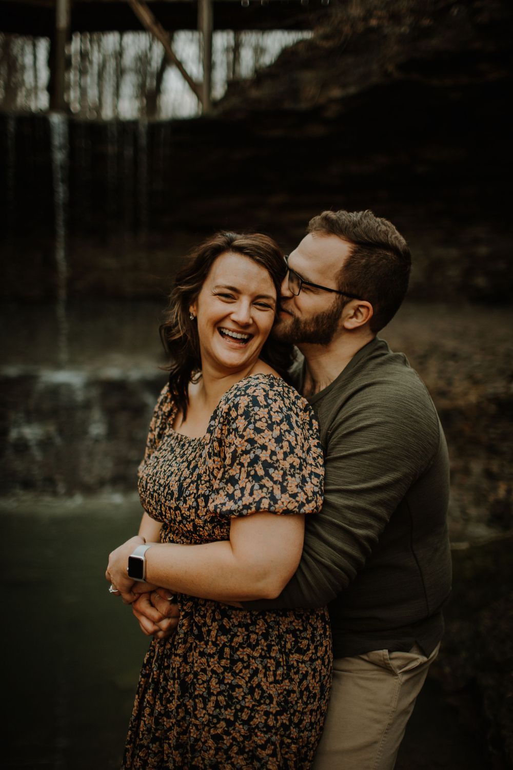 couple engagement shoot session moody near me central KY Kentucky Lexington wedding Louisville Clifty Falls Indiana