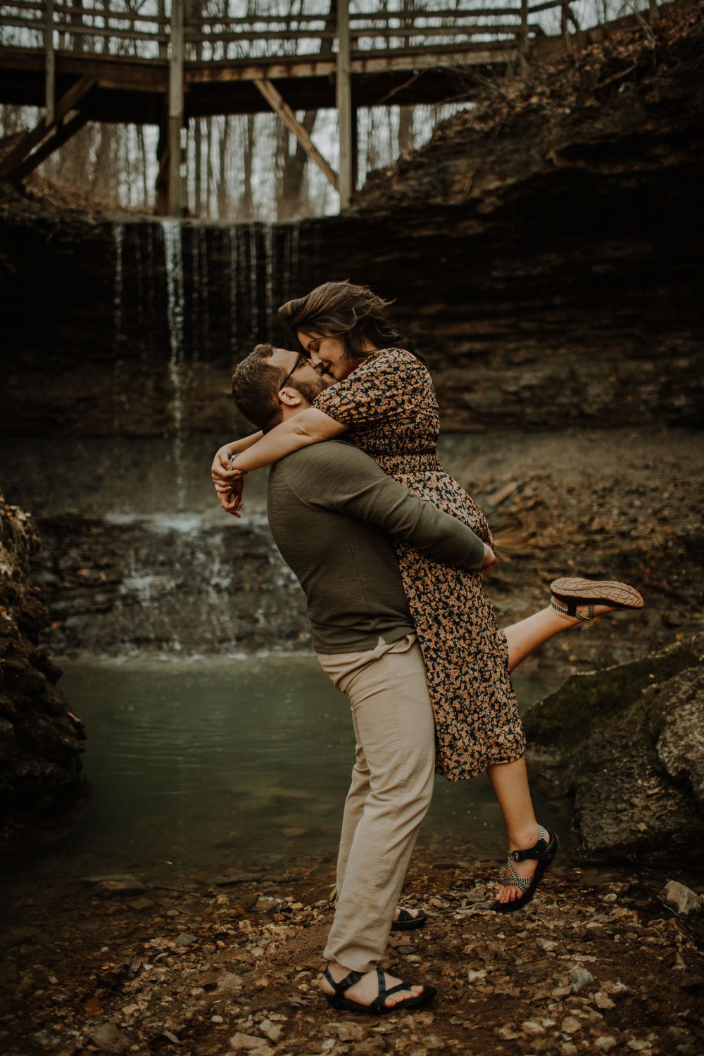 couple engagement shoot session moody near me central KY Kentucky Lexington wedding Louisville Clifty Falls Indiana