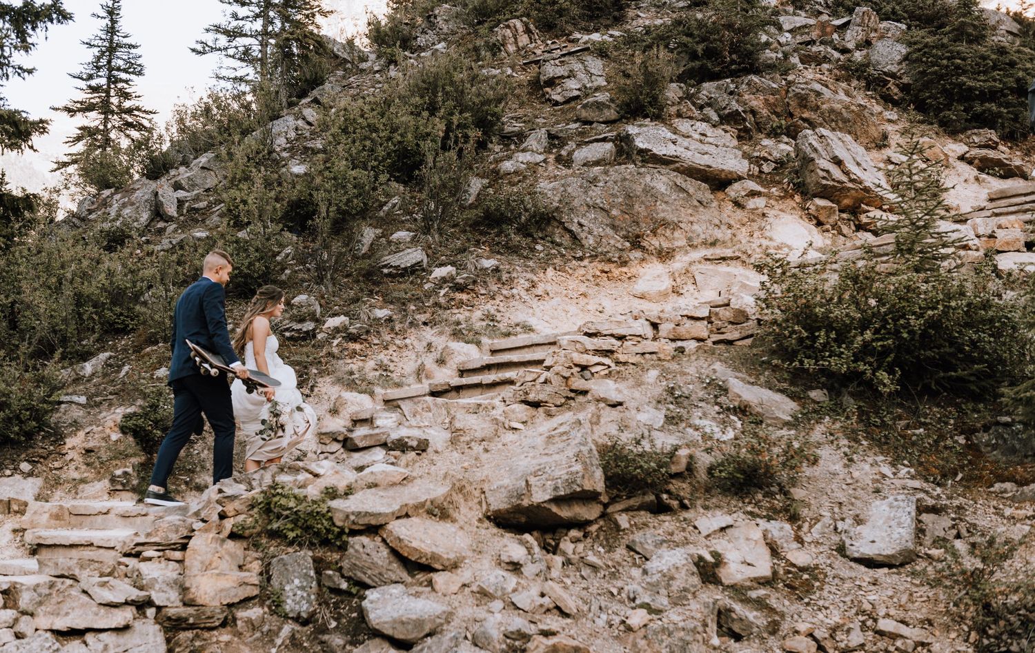 Alberta elopement photographer moraine Lake wedding photography