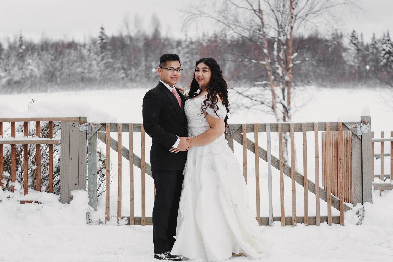 newly wedded couple