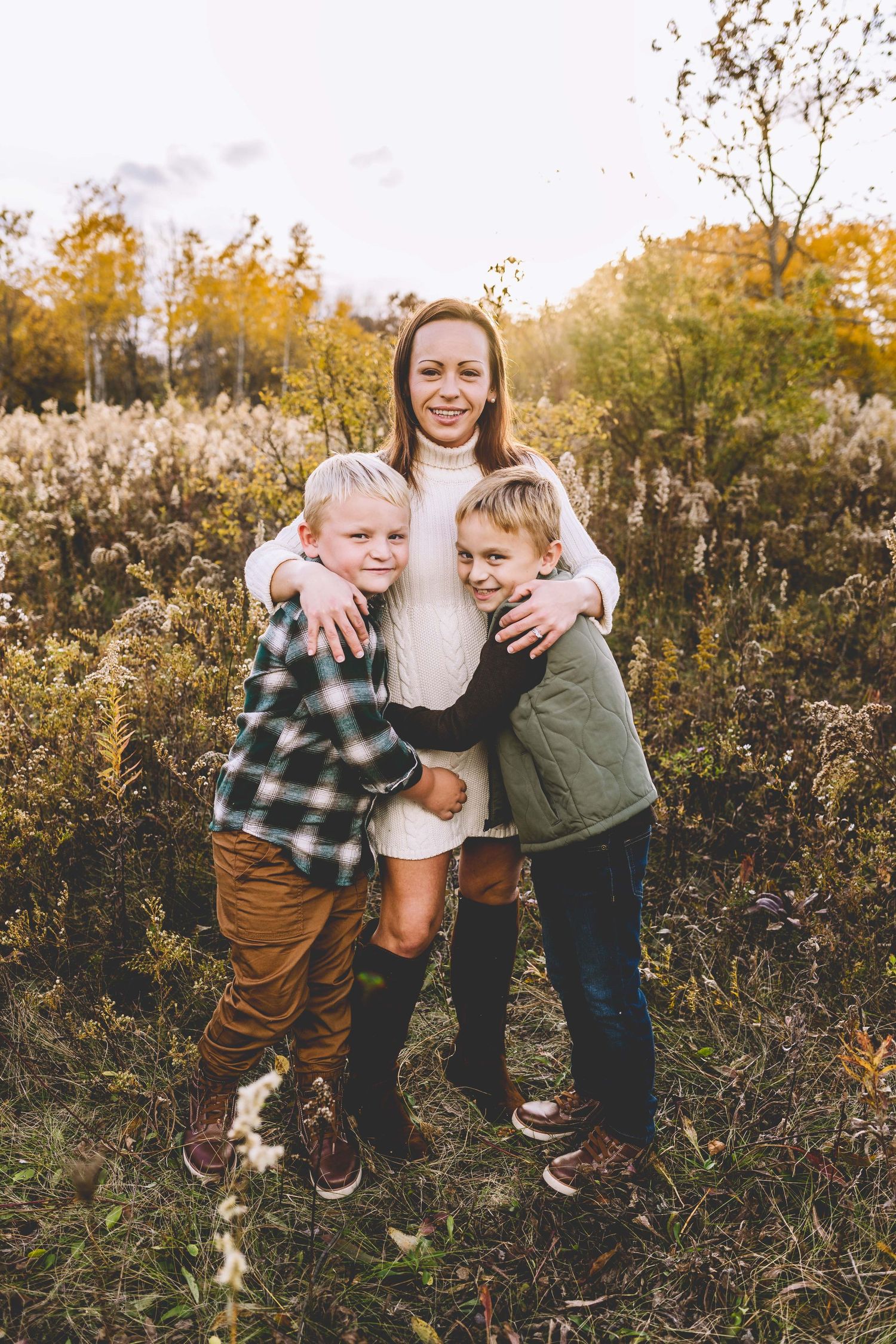 mom and kids photos lake country wisconsin