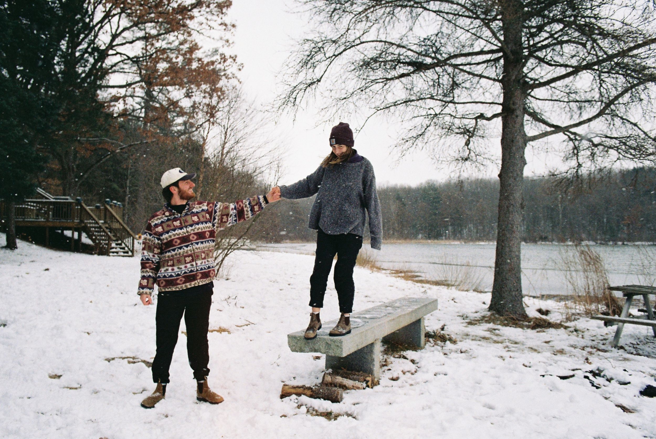 engagement session on film springfield mo
