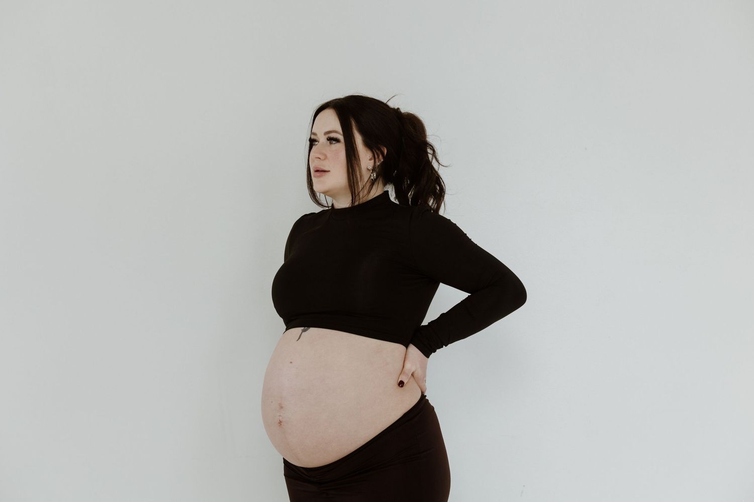 maternity studio photo Utah
