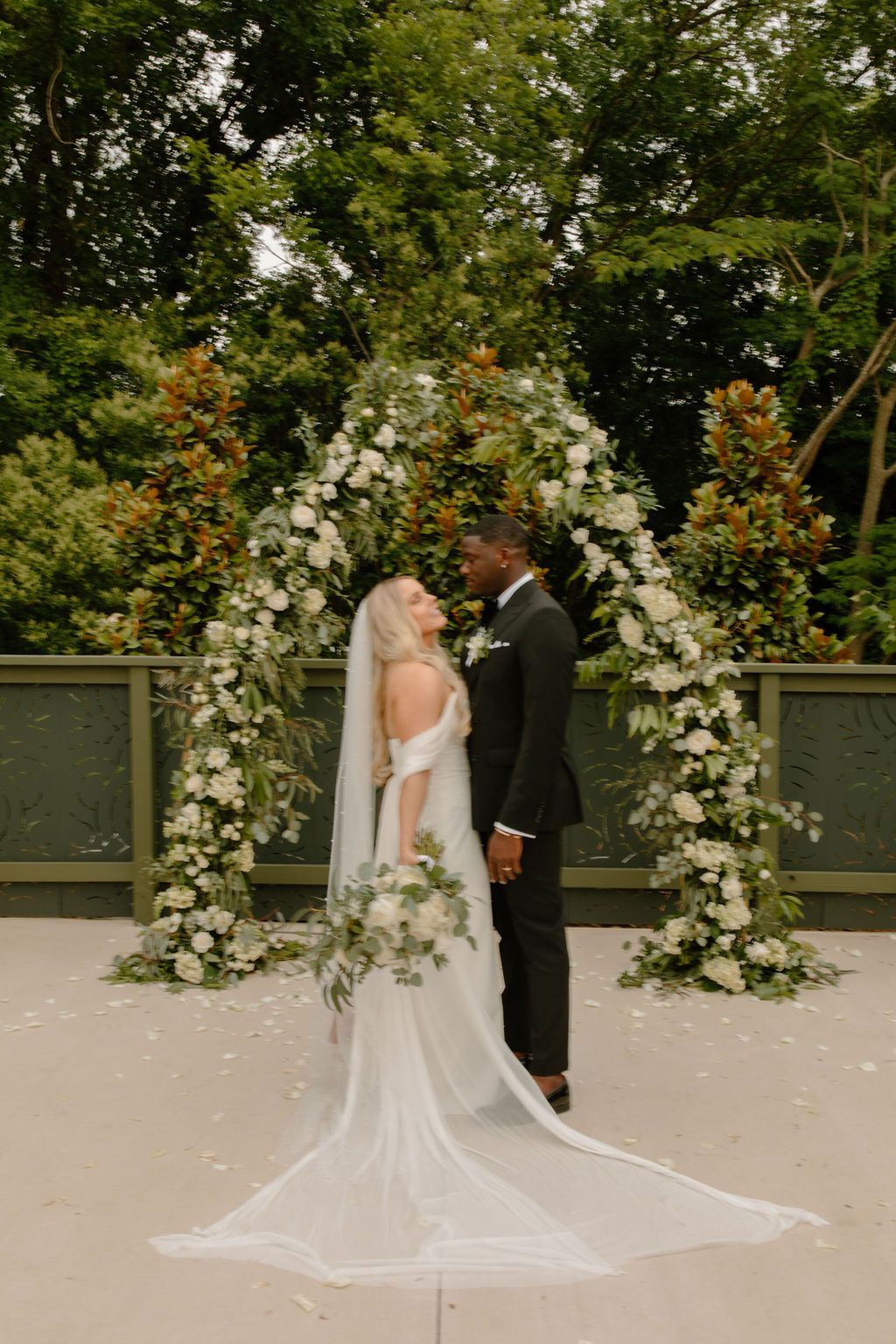 couple portrait after their wedding ceremony