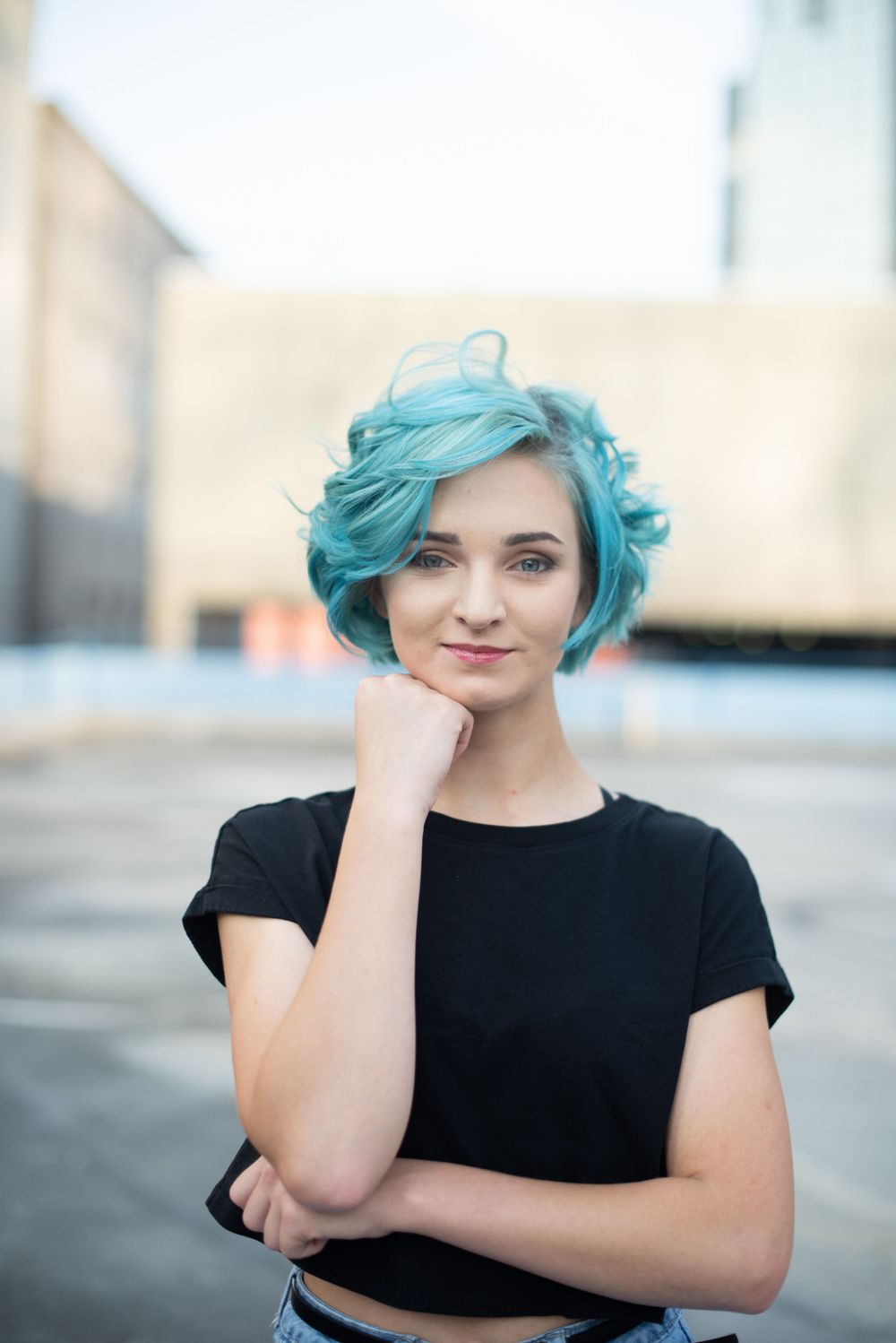Nashville Headshot Photographer parking garage photo session