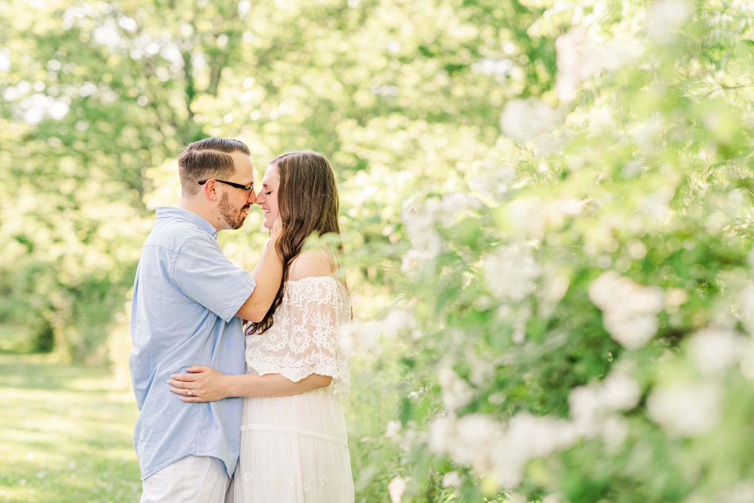 Couple's portrait during a family photo session in New Paltz, NY with Danielle Lauren Photography