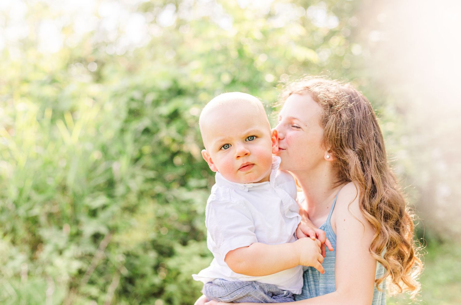 Children's portrait during a family photo session in New Paltz, NY with Danielle Lauren Photography