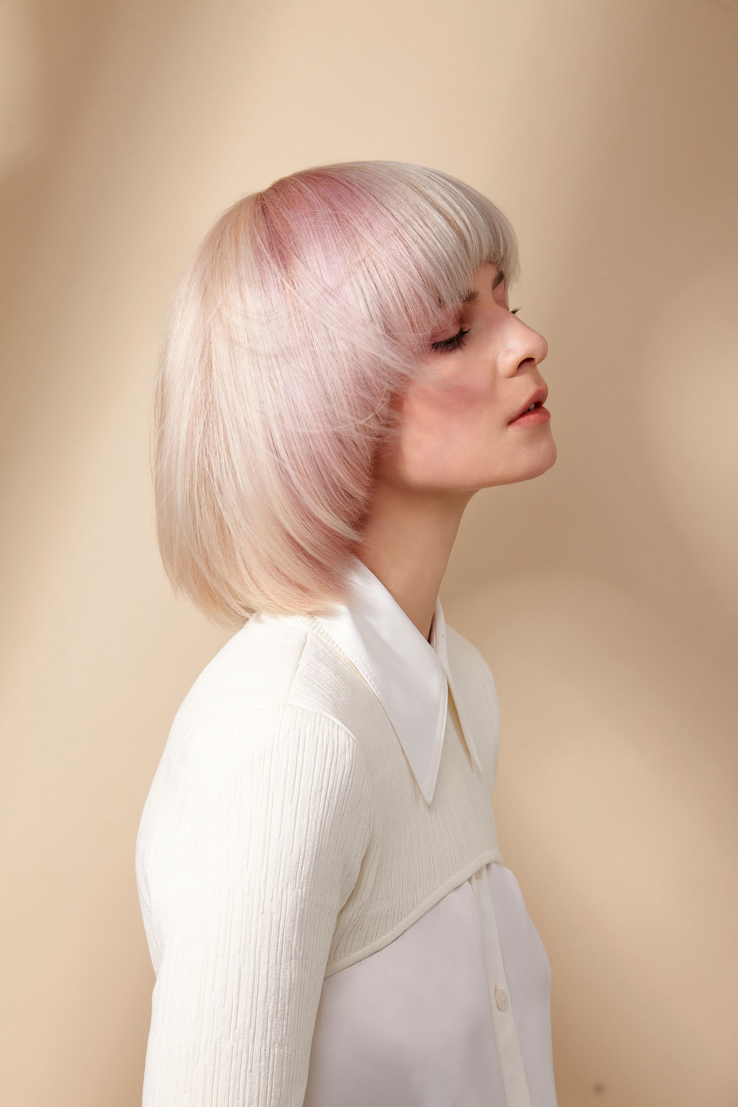 Blonde Page Boy Haircut by Robert Eaton and Daniel Couch for Wella