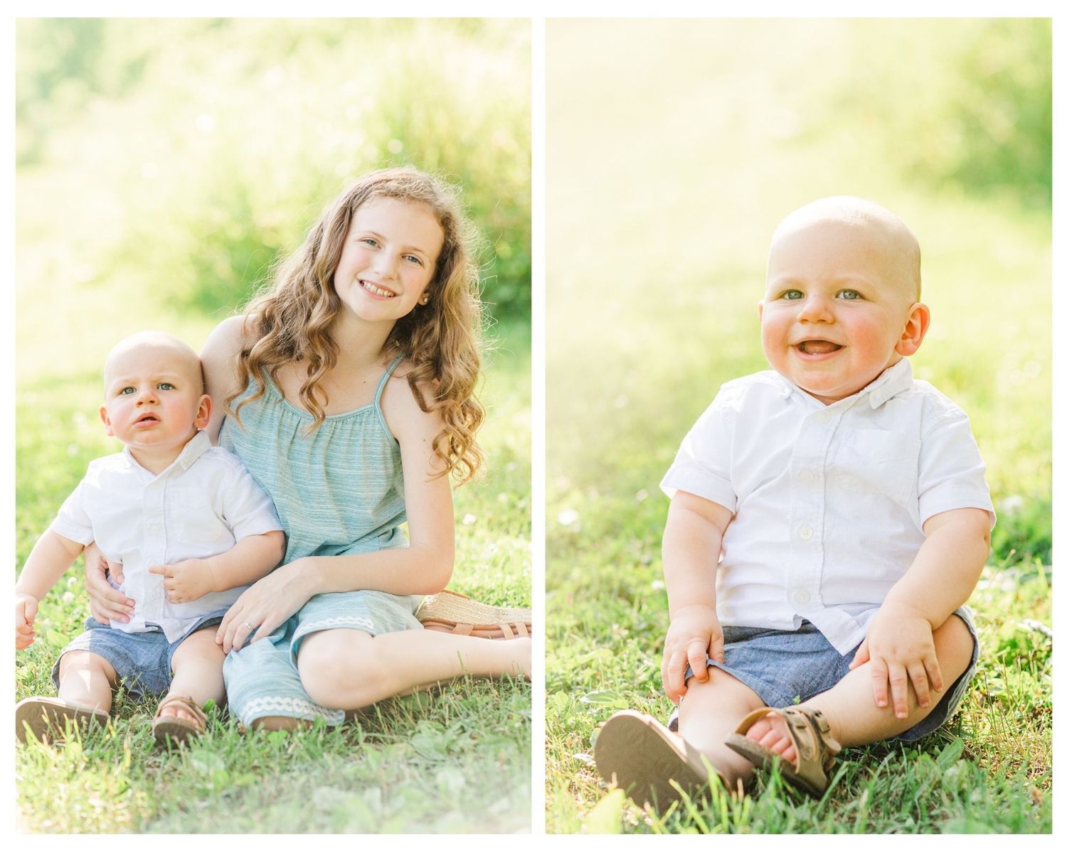 Children's portraits during a family photo session in New Paltz, NY with Danielle Lauren Photography