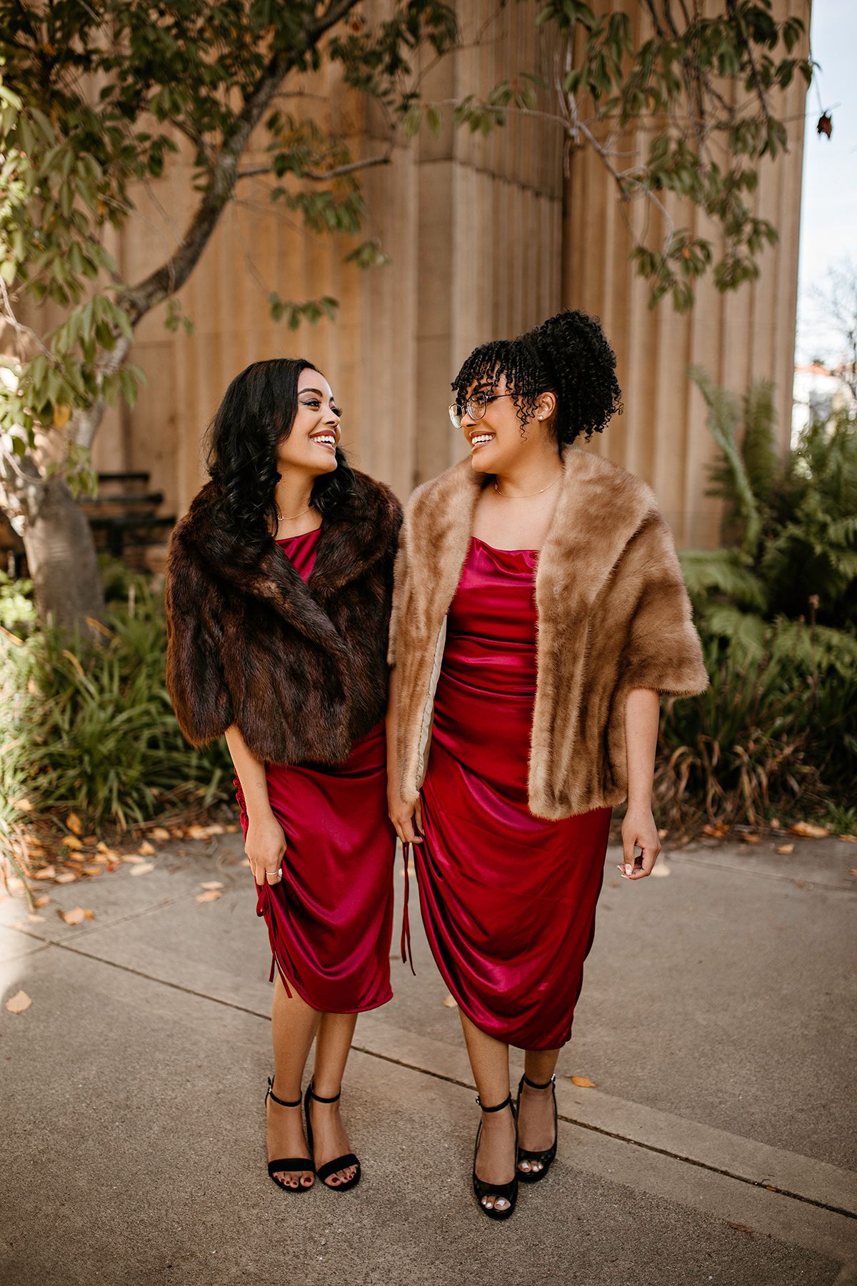 Red dress photoshoot ideas
