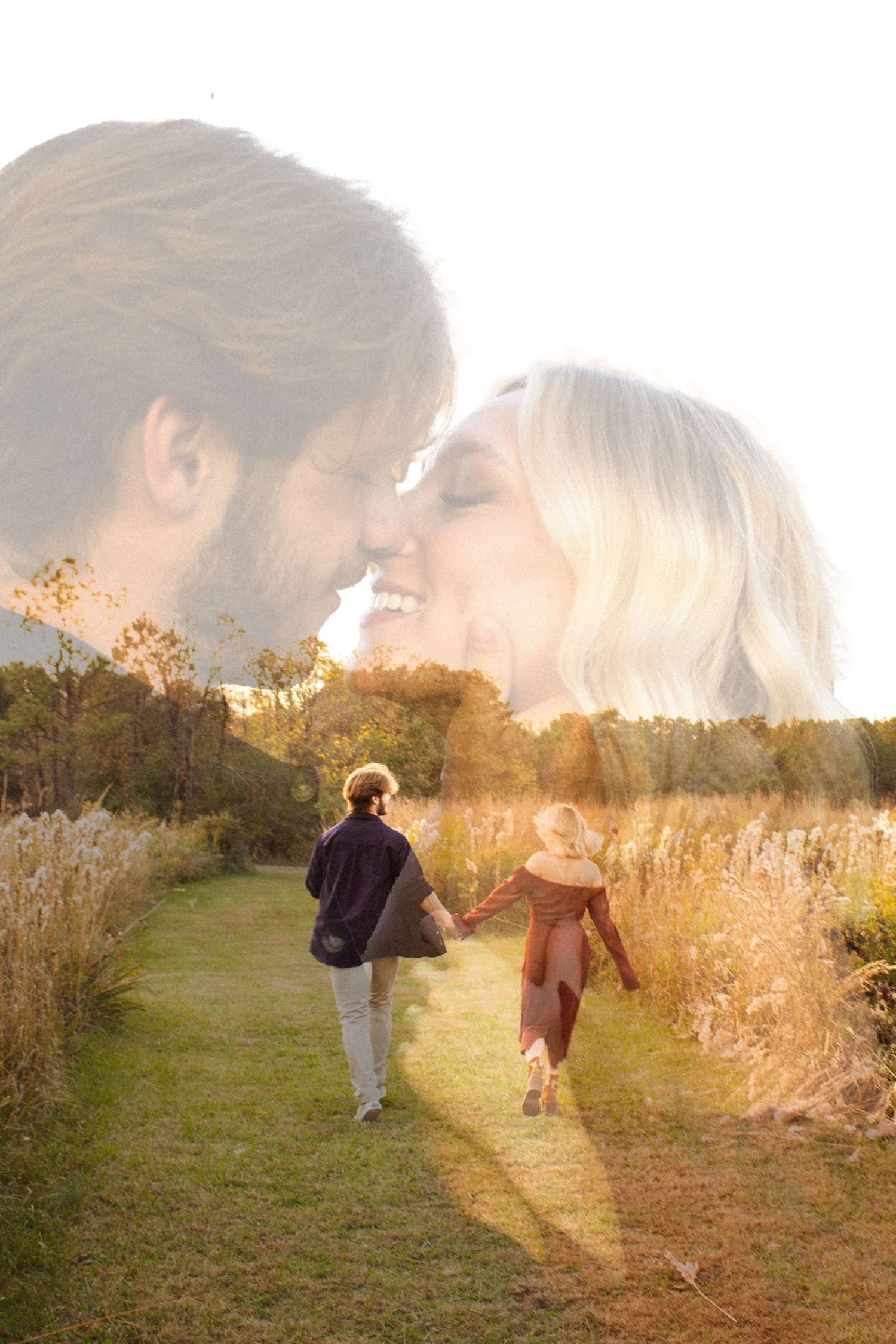 creative couple photo that looks like a romance novel cover