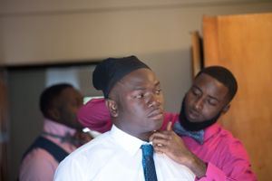 Groom dressing