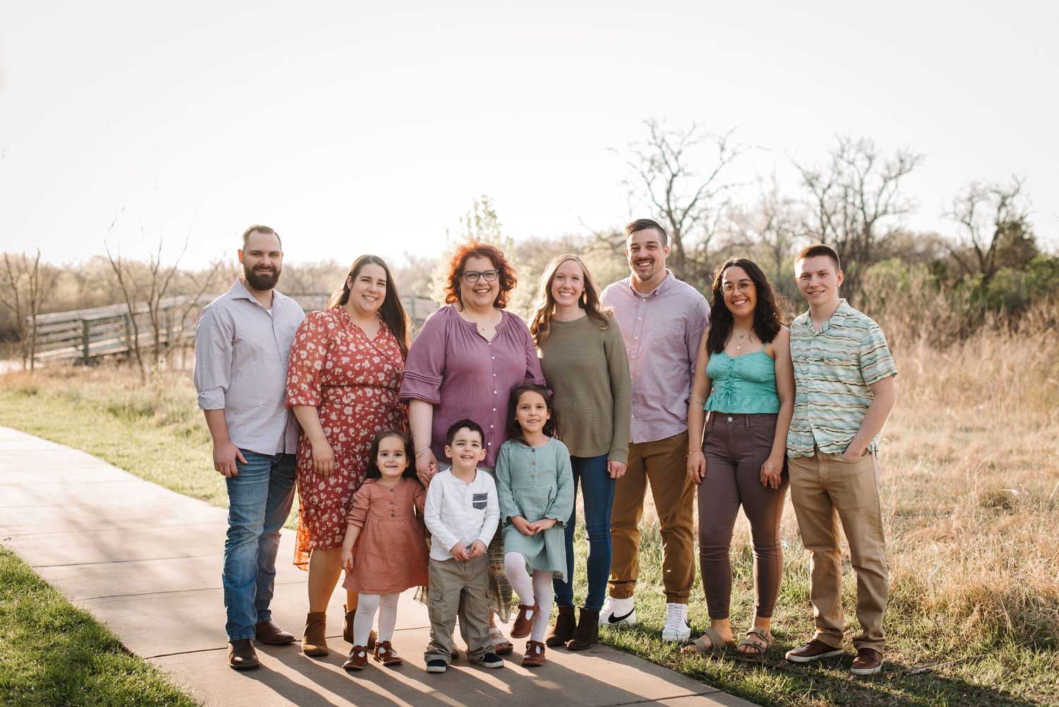 Extended family session at Great Plains Nature Center in Wichita, KS