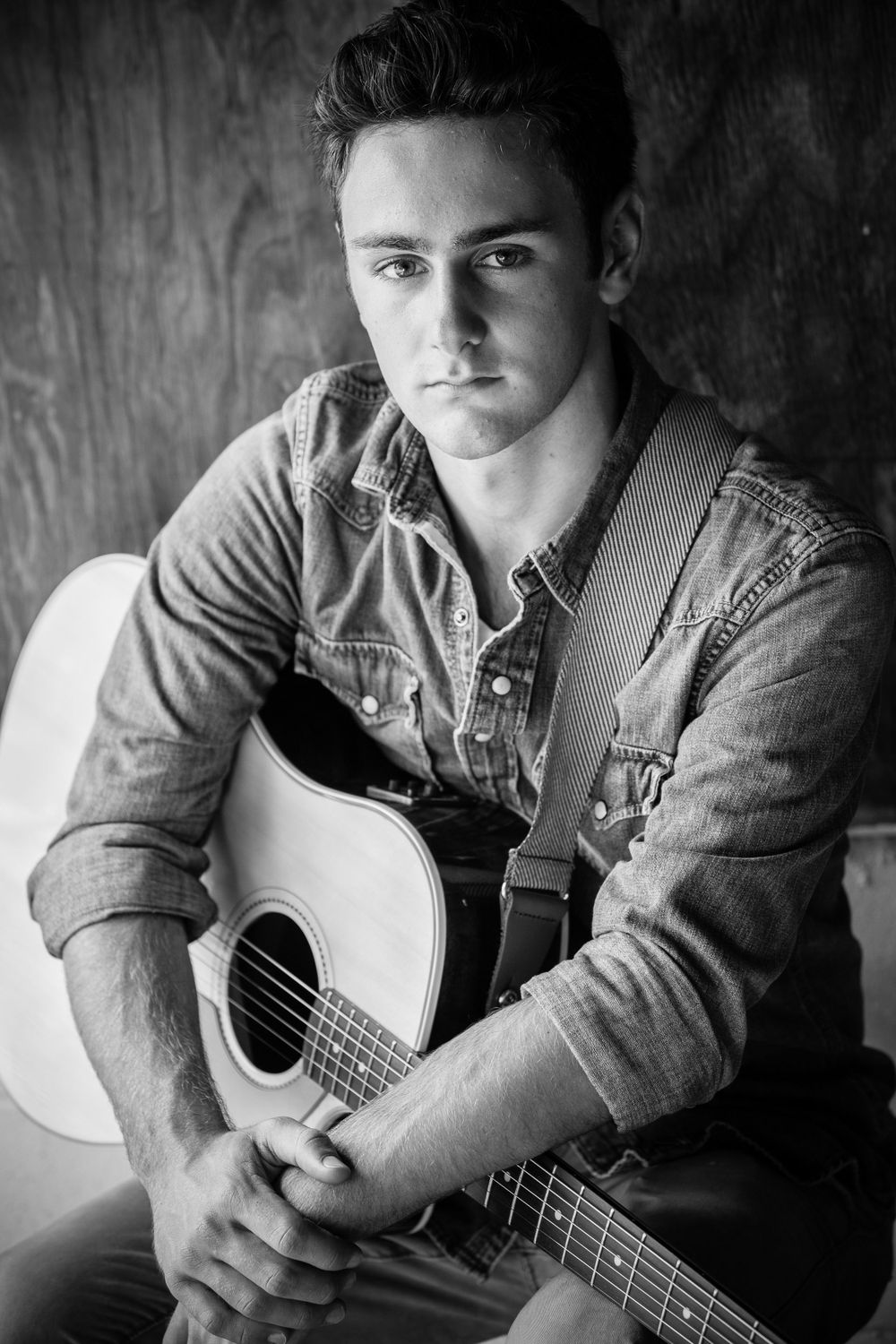 Senior Boy Portraits with guitar