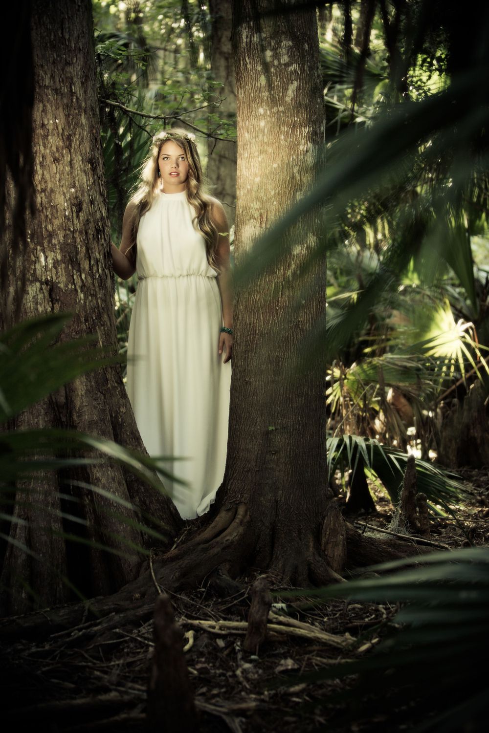 In the woods portrait