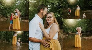 Chillicothe Ohio Maternity creek session photography
