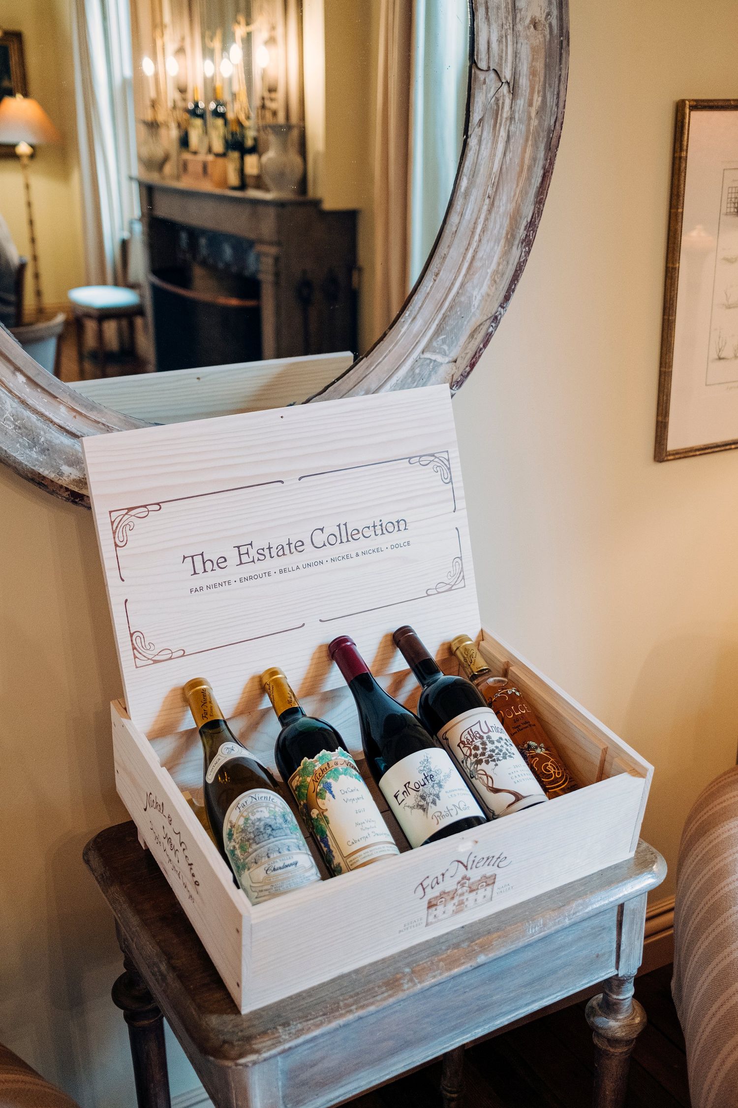 Wine bottles at Nickel & Nickel