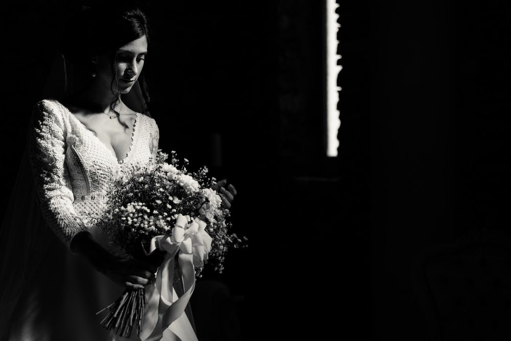 la sposa con il bouquet