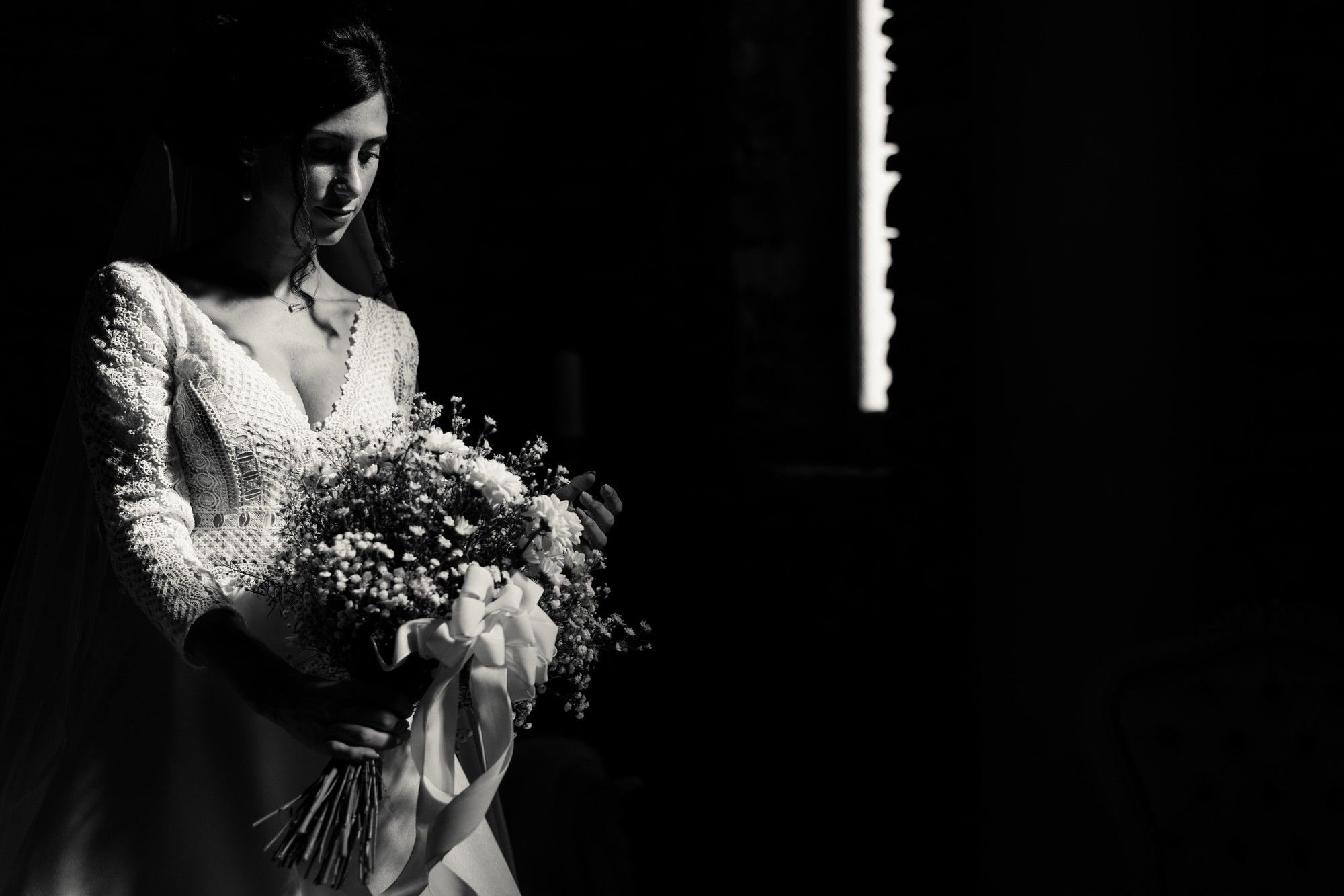 la sposa con il bouquet