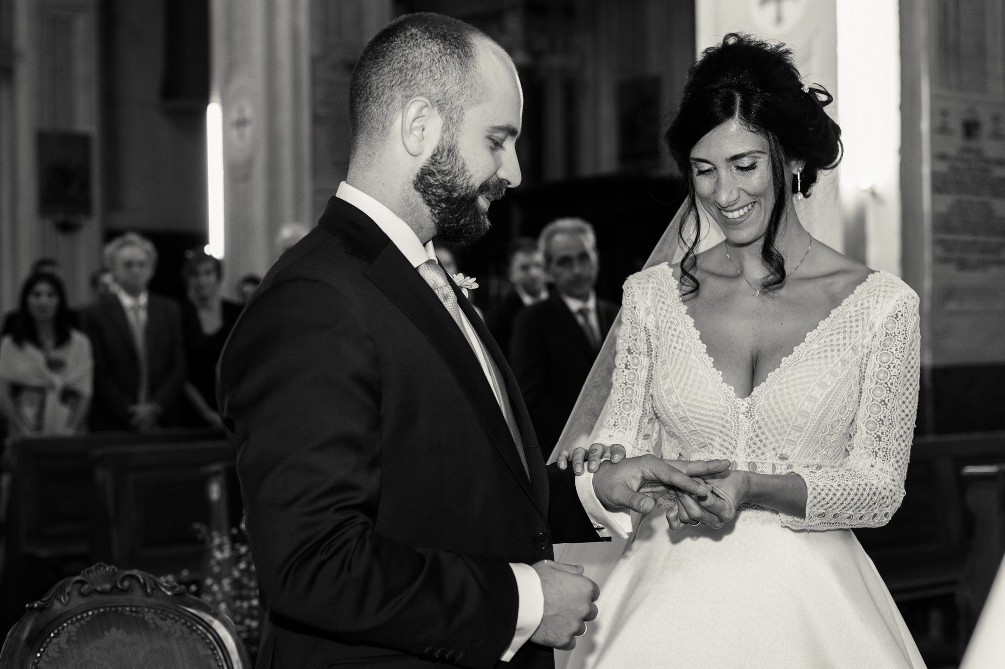 lo scambio degli anelli in chiesa