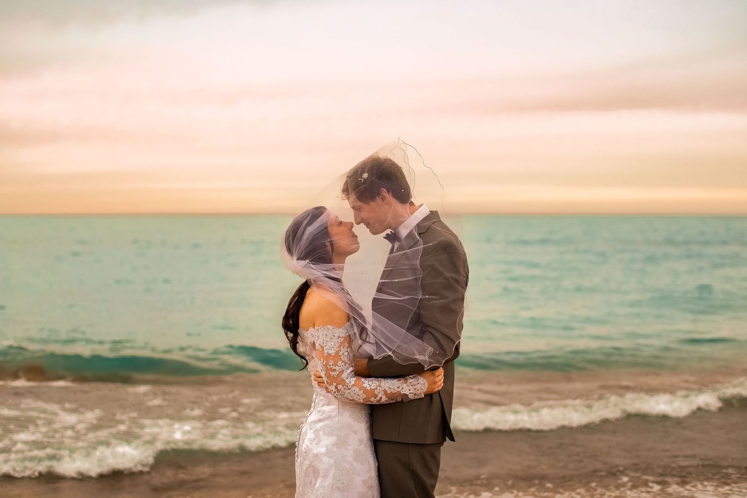 Michigan Wedding Elopement Engagement Photographer - Elope & Marry by Lake Michigan. Northeast Indiana Photography