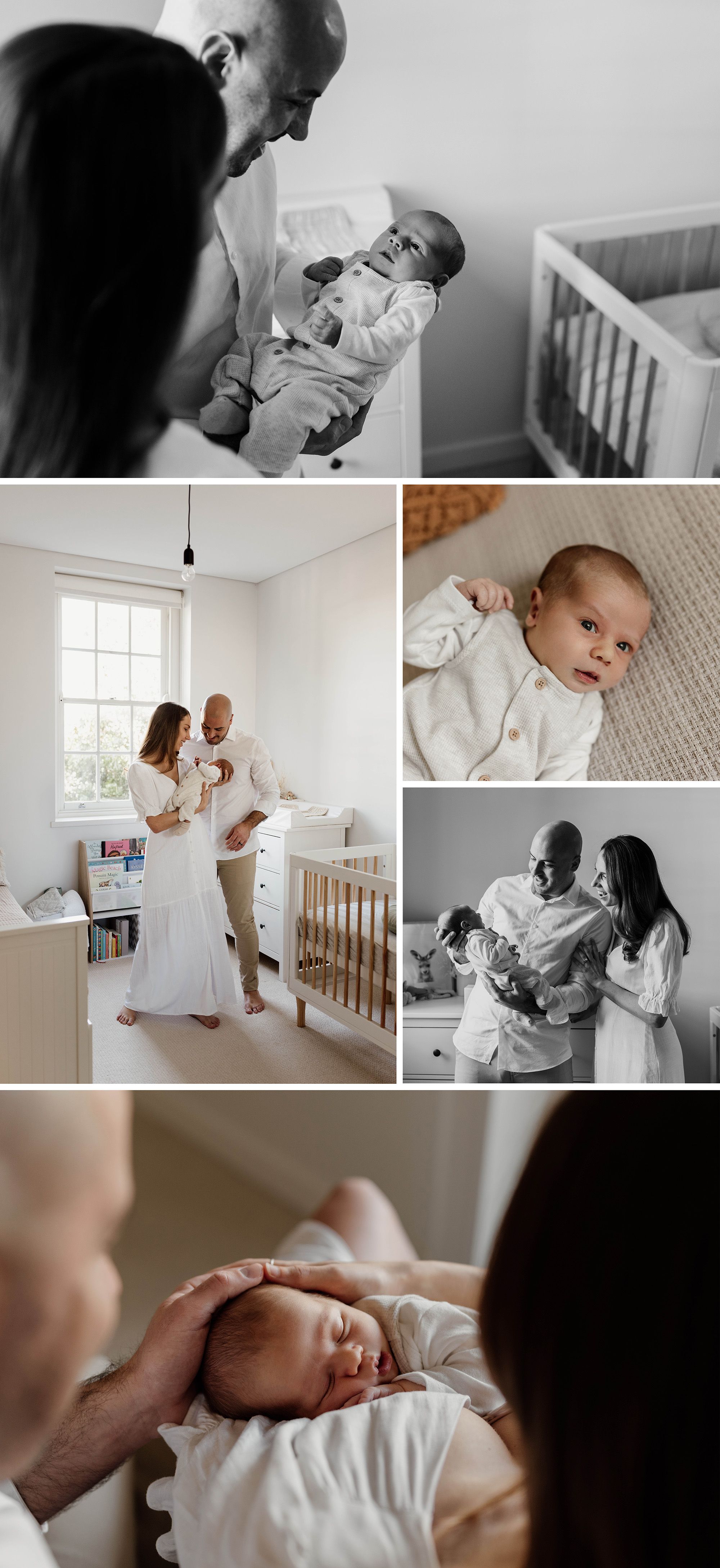 In home newborn photoshoot in Penrith