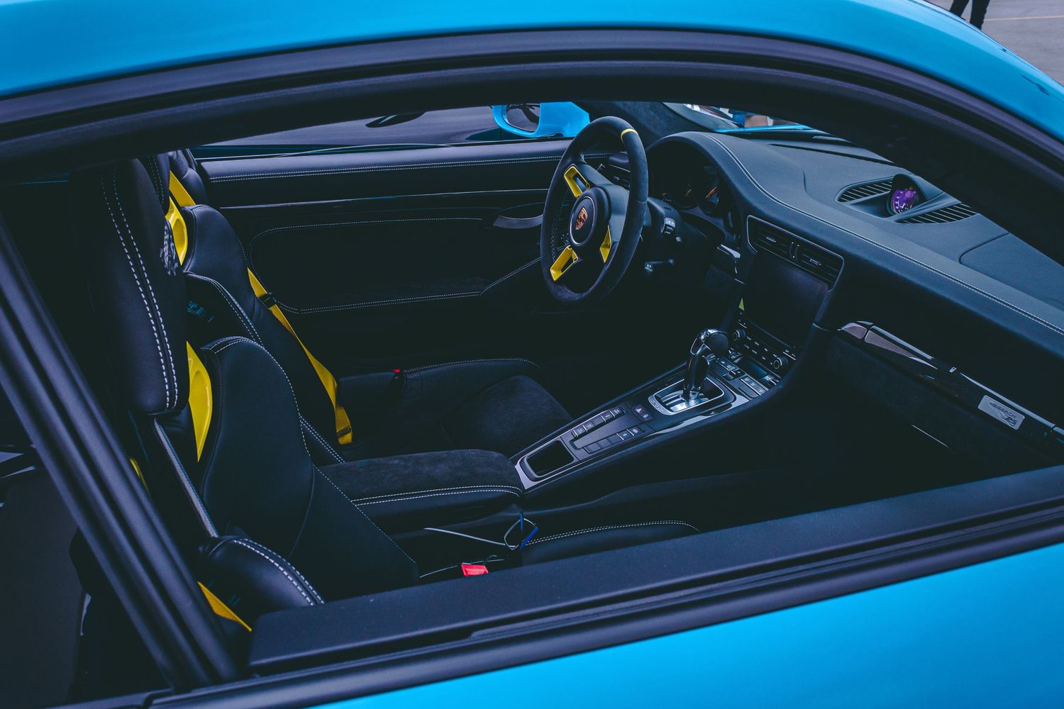 Interior of a Porsche
