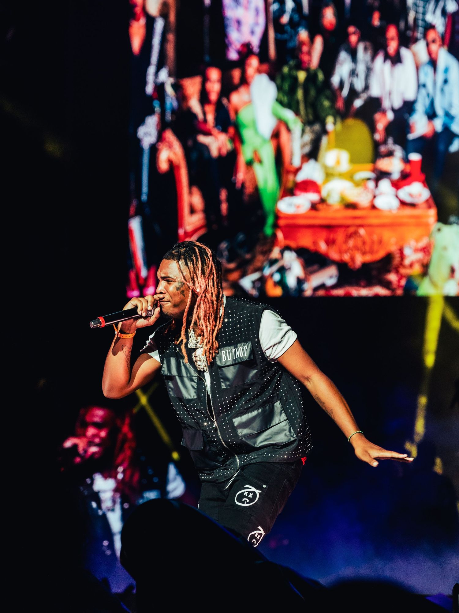 lil keed Close-up of rapper performing at music festival