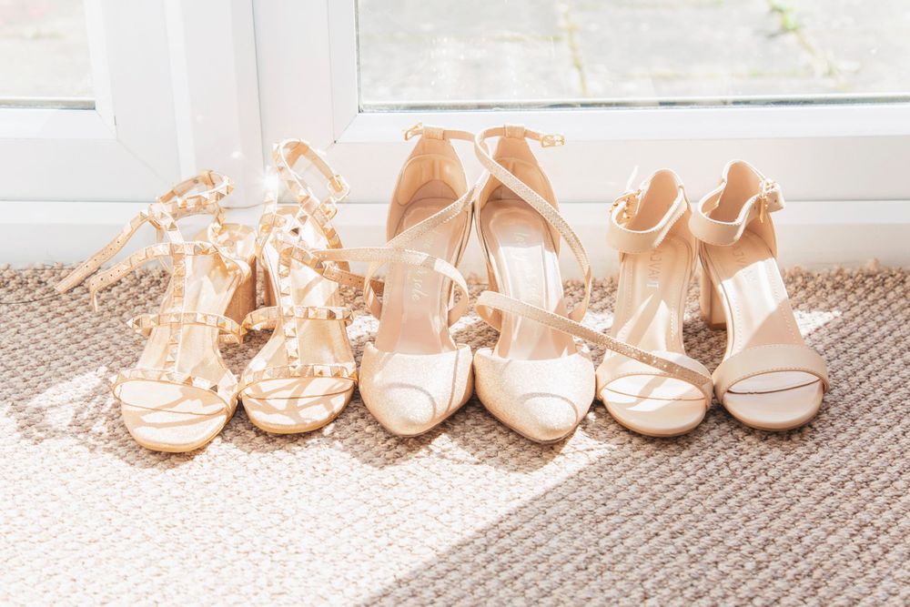 Bridal shoes for Hertfordshire wedding