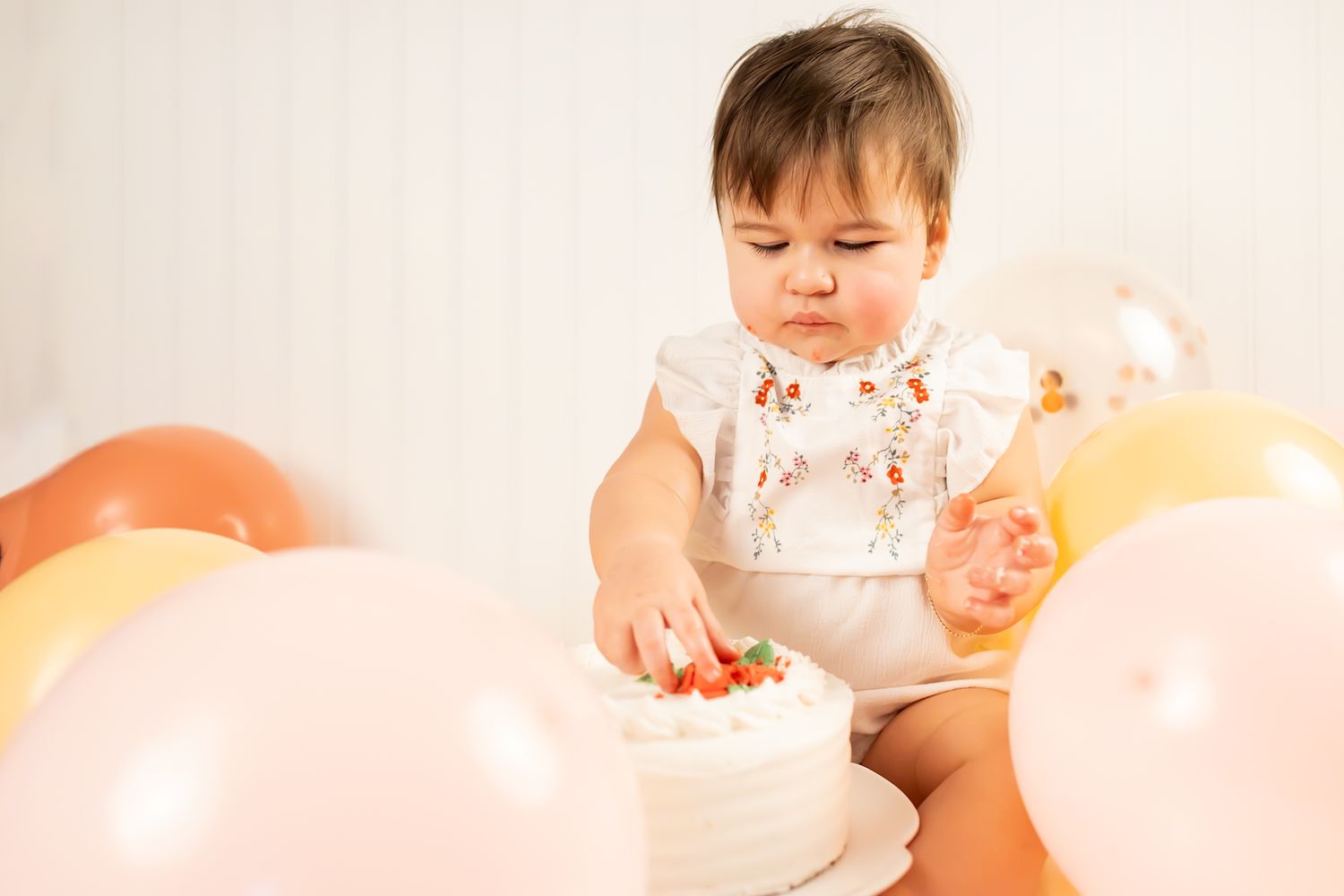 Cake smash photography for first birthday, milestone photographer in richmond virginia