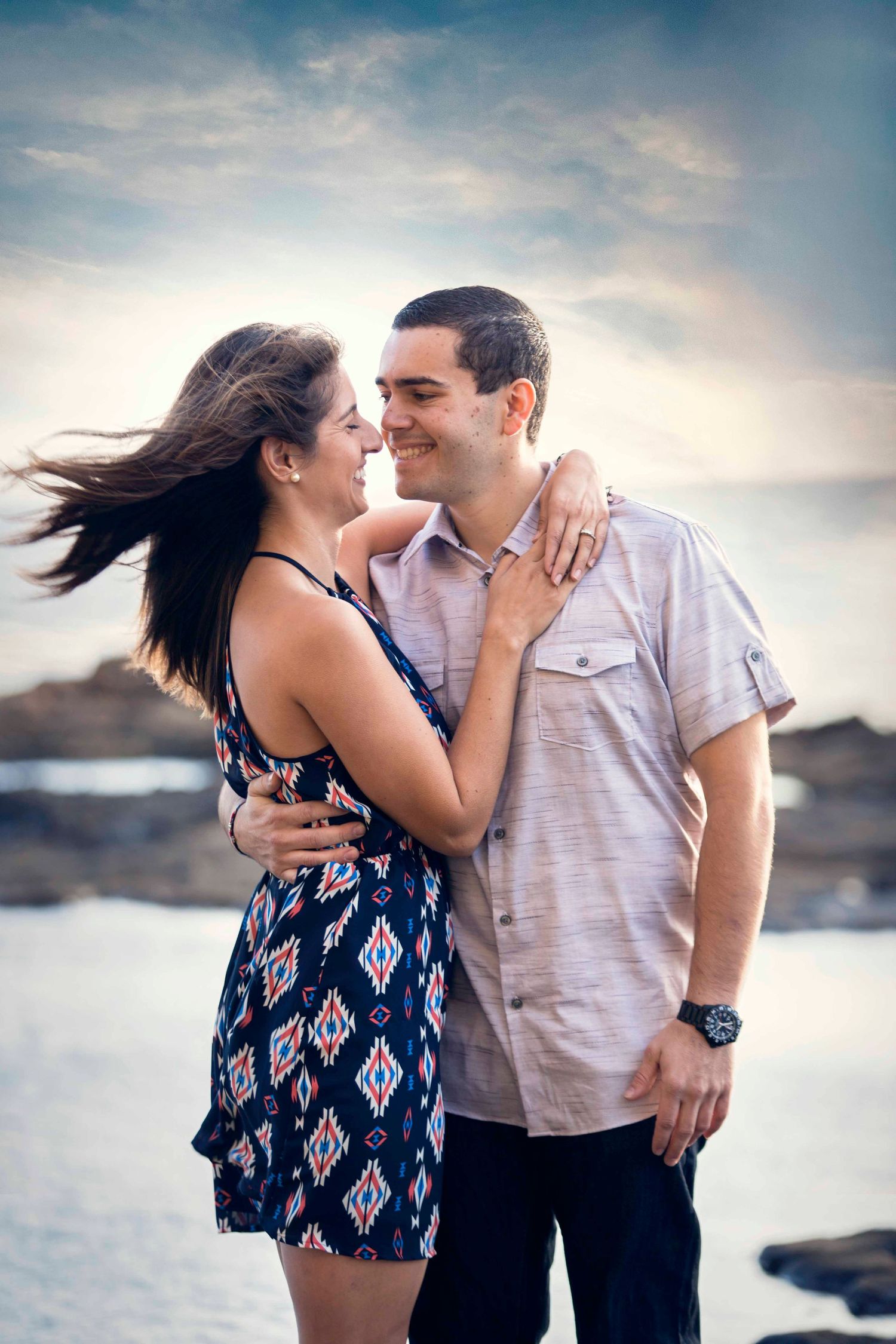 Engagement session: Engagement Photos Taken at Palos Verdes Cove. Engagement photographer. Wedding Photographer.