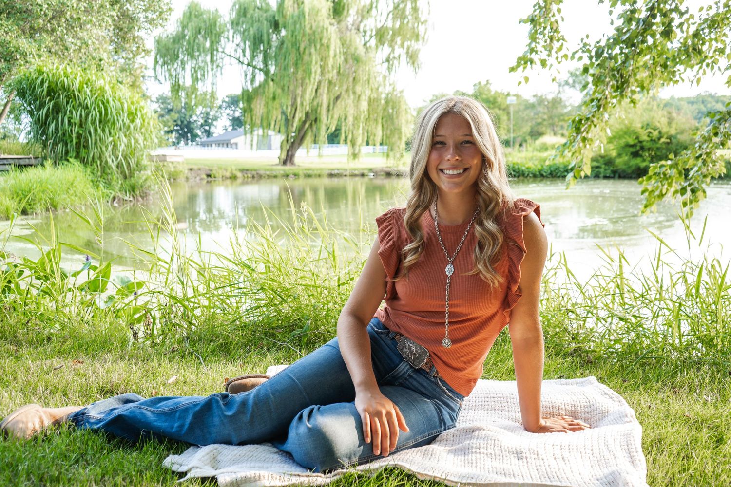 Senior portrait of a girl