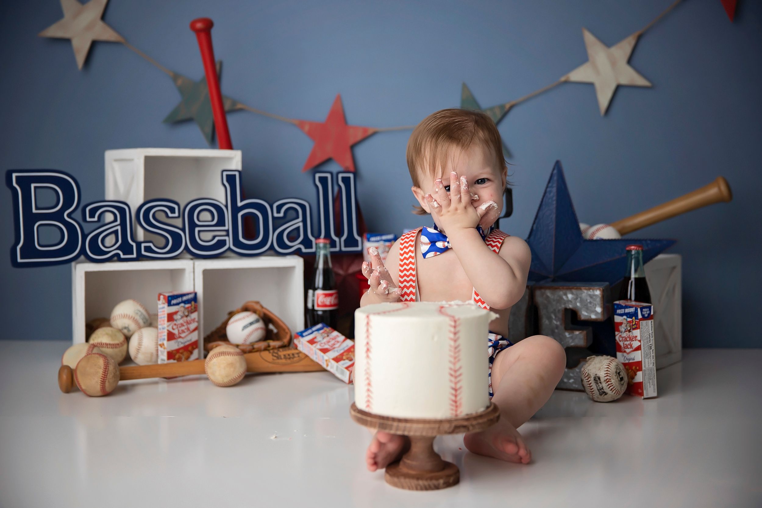 meridian Idaho baseball cake smash photography