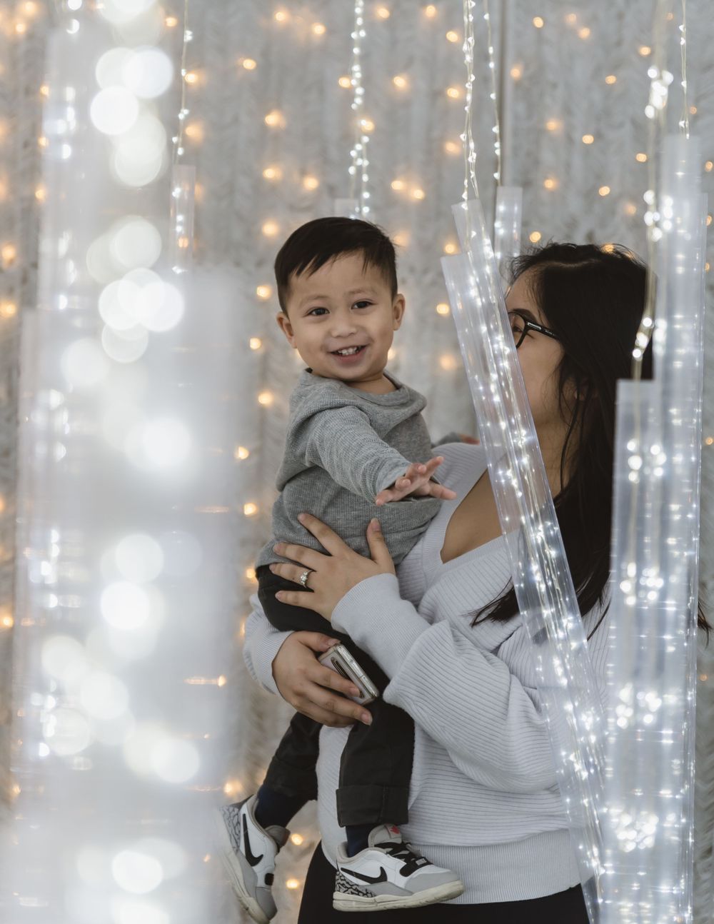 Family time at Toronto Glow Gardens