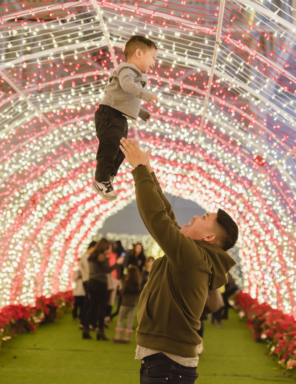 Family time at Toronto Glow Gardens