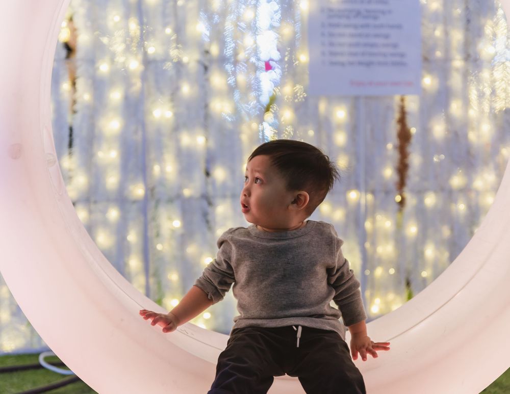 Family time at Toronto Glow Gardens