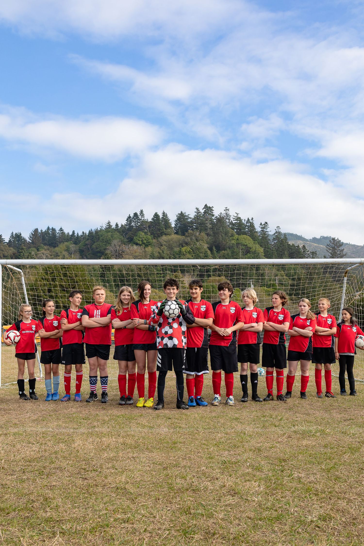 Image of Gold Beach Youth Soccer Team for 2022 soccer photos in Gold Beach, Oregon