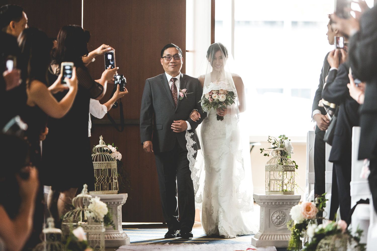 Weddings Captured By Ivan - Father walking Bride
