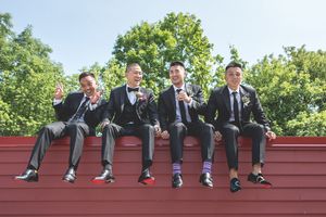 Weddings Captured By Ivan - Groomsmen Red Bottom Shoes Louboutin